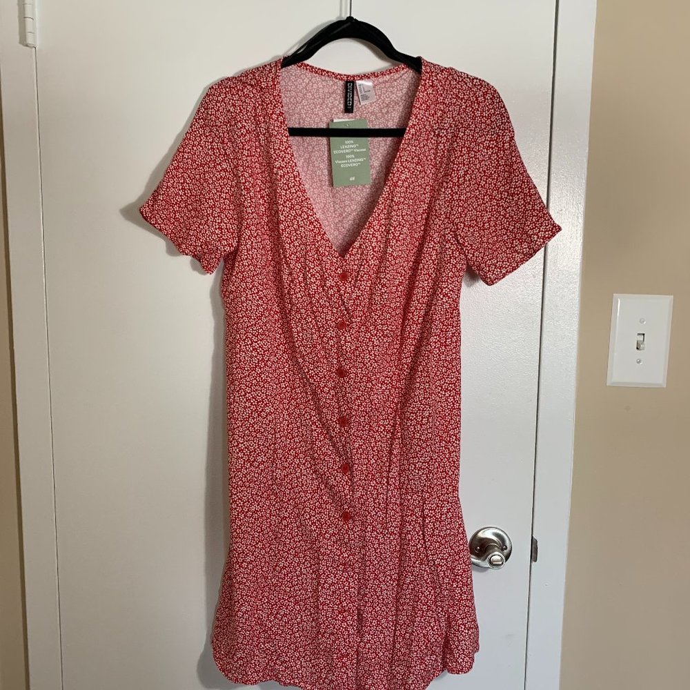 Red Flowy Dress